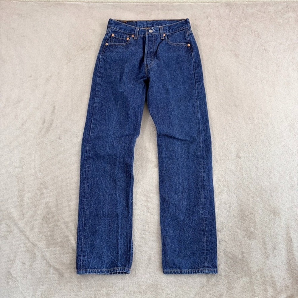 Vintage Levis 501xx Jeans Men 30x34 (Fits 26x31) Dark Blue Wash Made in USA 90s